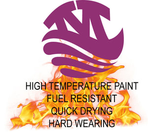 Monstercolors™ High Temp Spray Paint – Gloss Traffic Purple 4006, 400ml, heat resistant to 180°C for metal, engines, calipers, radiators