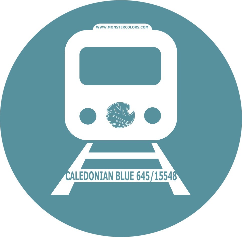 CALEDONIAN BLUE 645 Railway Coloured Paint Monstercolors