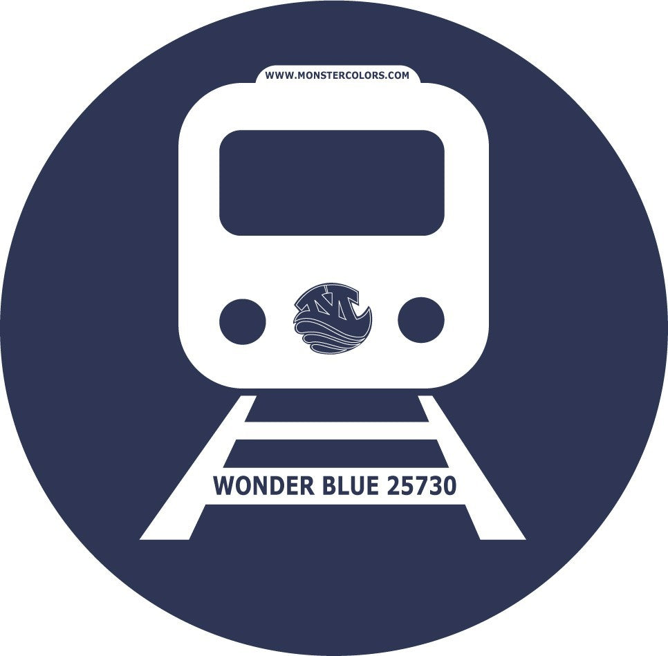 WONDER BLUE 25730 Railway Coloured Paint Monstercolors