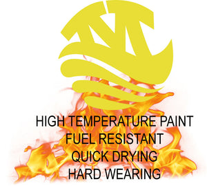 Monstercolors™ High Temp Spray Paint – Gloss Lemon yellow 1016, 400ml, heat resistant to 180°C for metal, engines, calipers, radiators