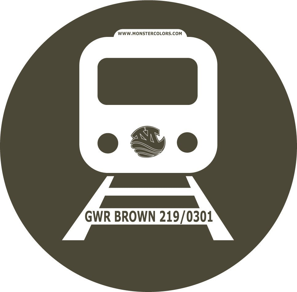 GWR BROWN 219 0301 Railway Coloured Paint Monstercolors