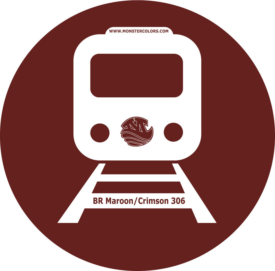 BR Maroon Crimson Lake 306 Railway Coloured Paint Monstercolors