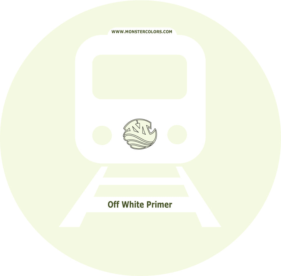 Train Off White Primer Railway Coloured Paint Monstercolors