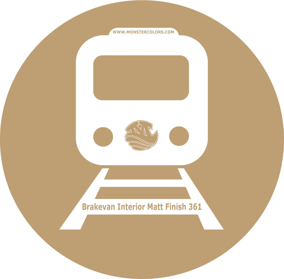 MATT FINISH Brakevan Interiors above 3' 6" Bs 361 Railway Coloured Paint Monstercolors