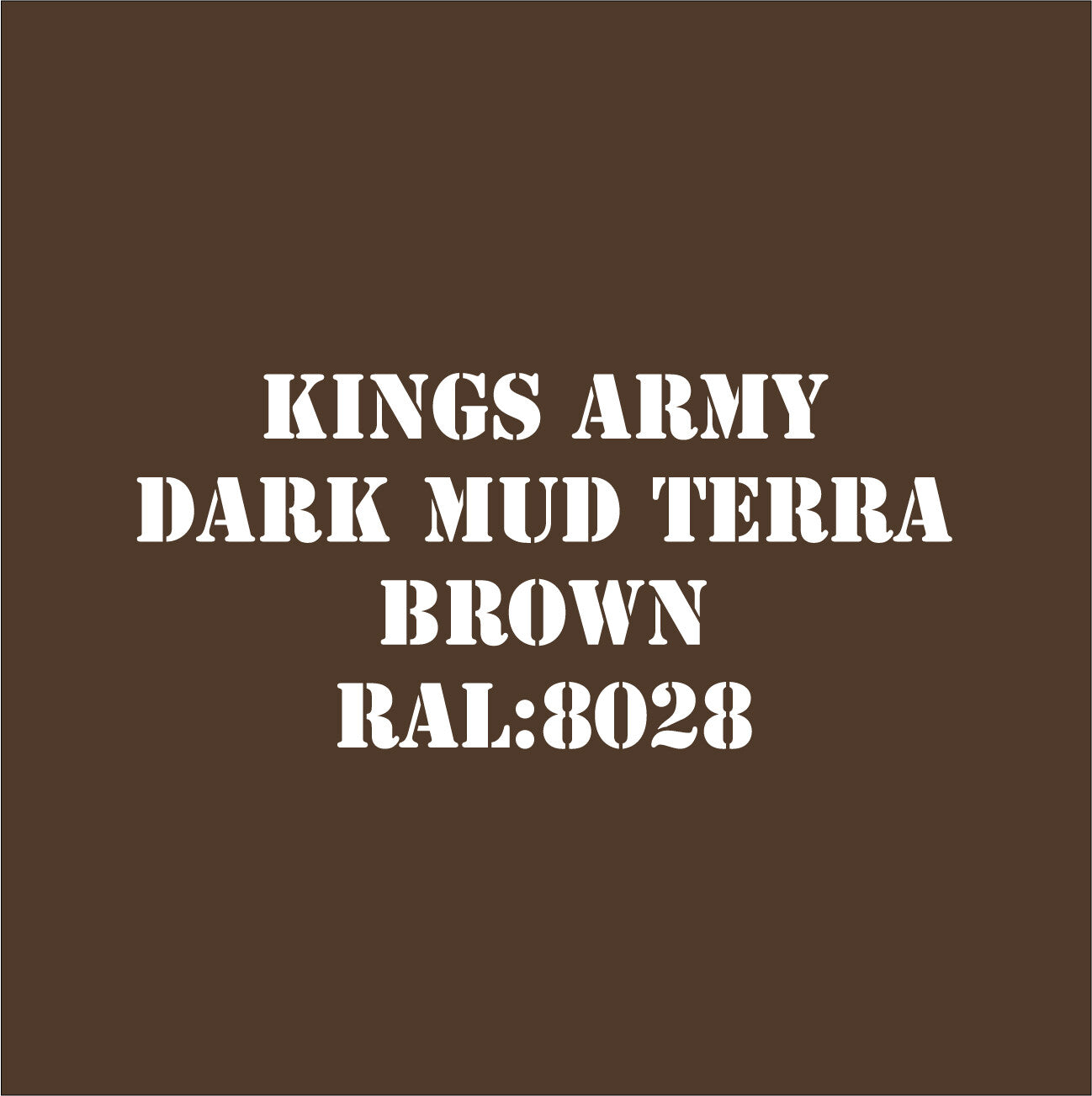 Dark Mud Terra Brown Ral 8028 Monster Brush Or Spray Paint Monstercolors