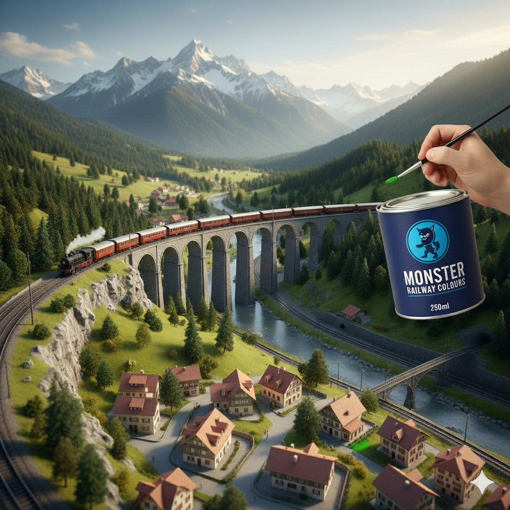 Railway Coloured Paint Monstercolors