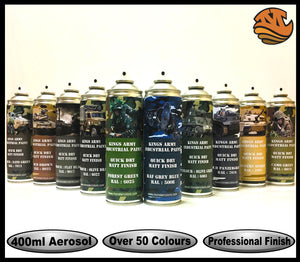 Kings Army Khaki Green No.3 Spray Paint - WWII British Military Matte Finish UK - Monstercolors 