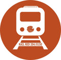RAIL RED 204 0150 Railway Coloured Paint Monstercolors