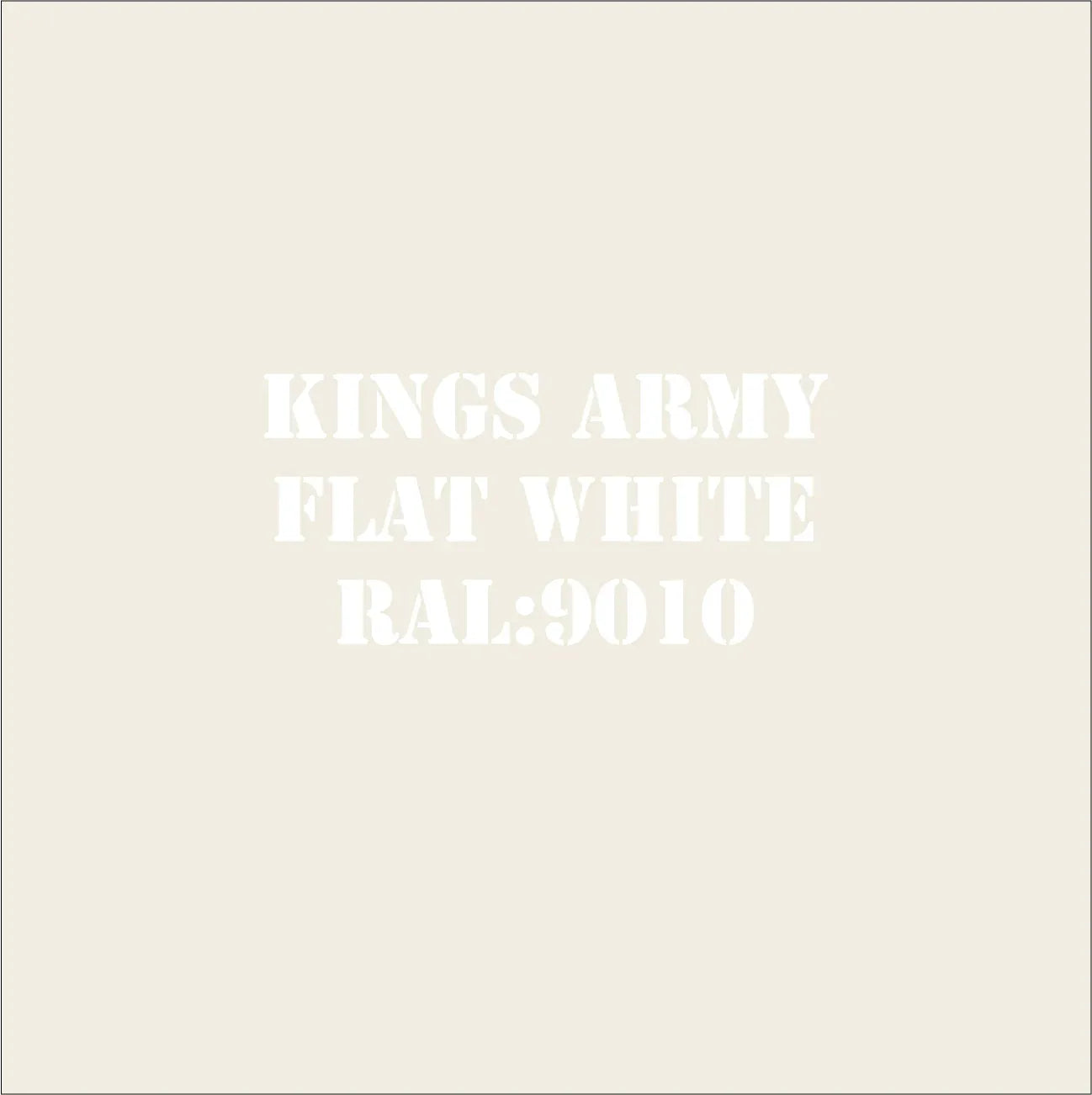 Flat White 9010 Military Spray Paint Monstercolors