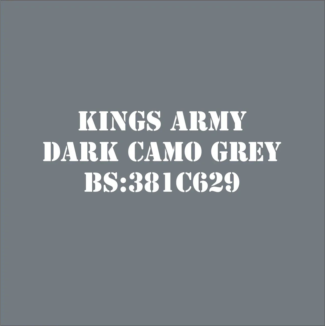 Dark Camouflage Grey BS381C629 Military Spray Paint Monstercolors