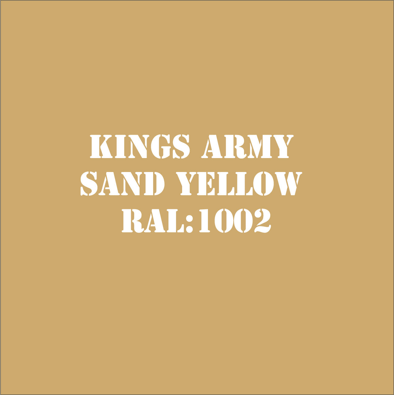 Sand Yellow 1002 Military Spray Paint Monstercolors