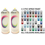 6 x PVC Spray Paint Gloss Finish Save £££ - monster-colors