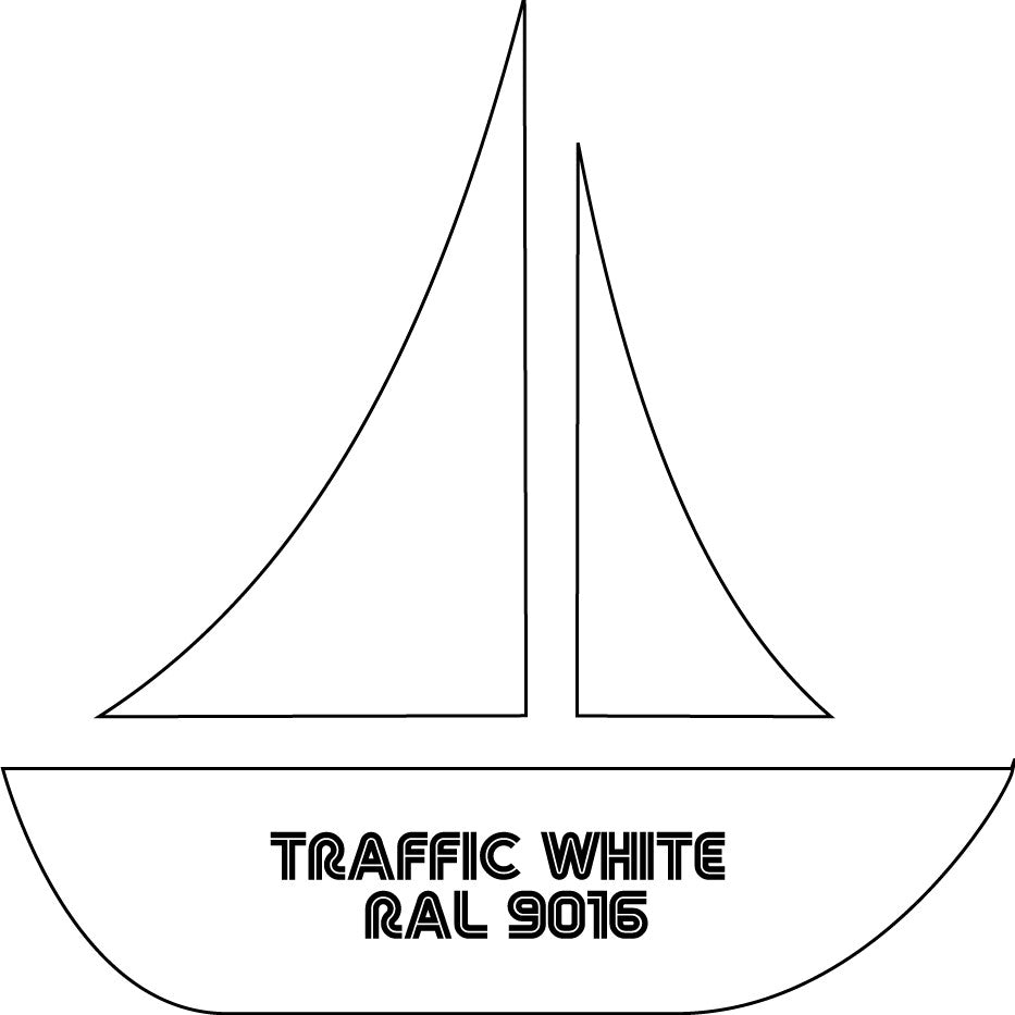 Traffic White 9016 Flexithane Marine Monstercolors