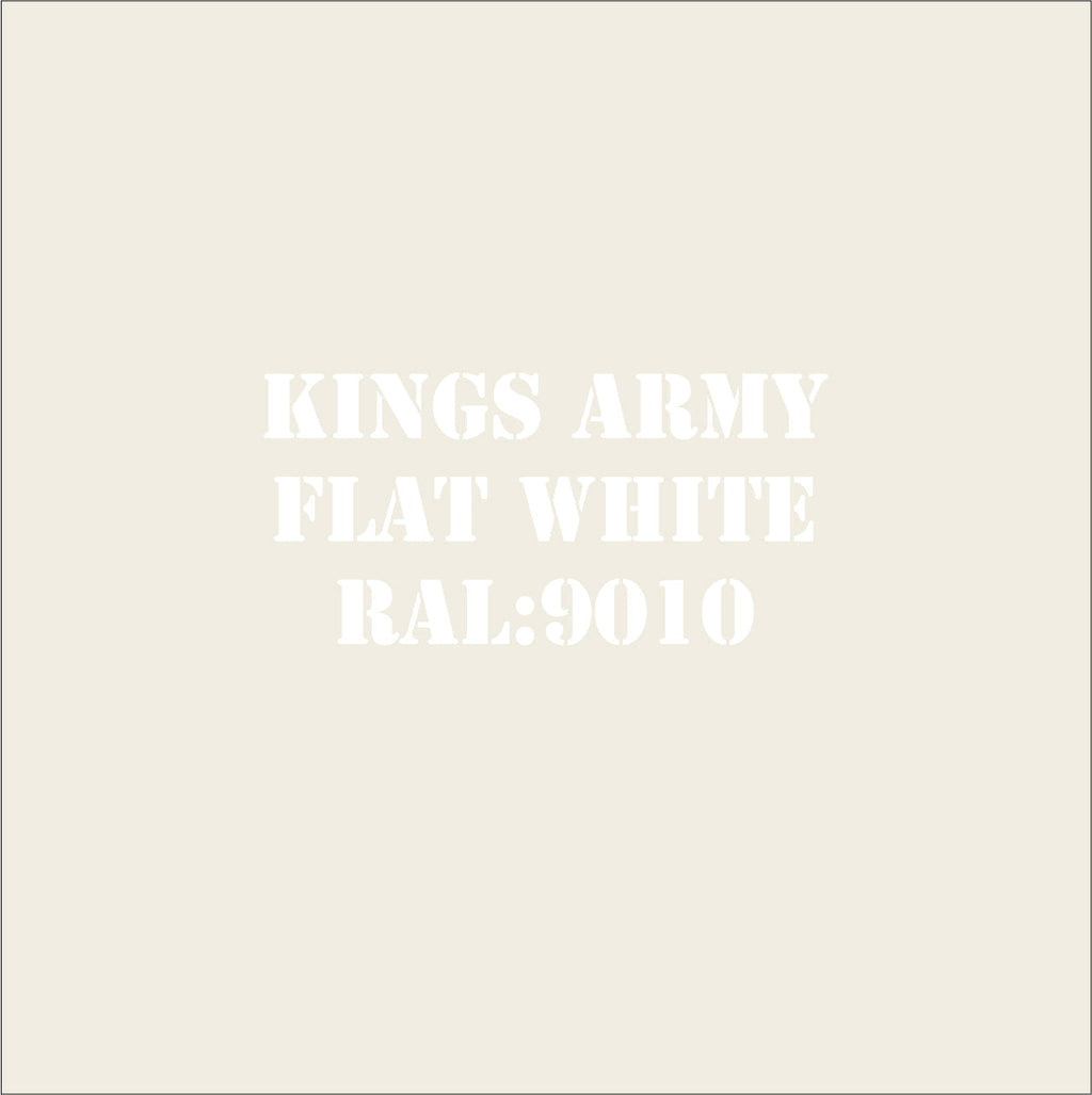 Flat White 9010 Military Spray Paint Monstercolors
