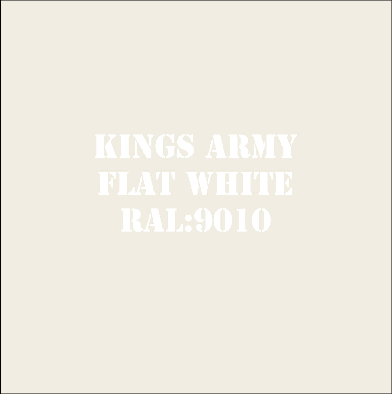 Flat White 9010 Military Spray Paint Monstercolors