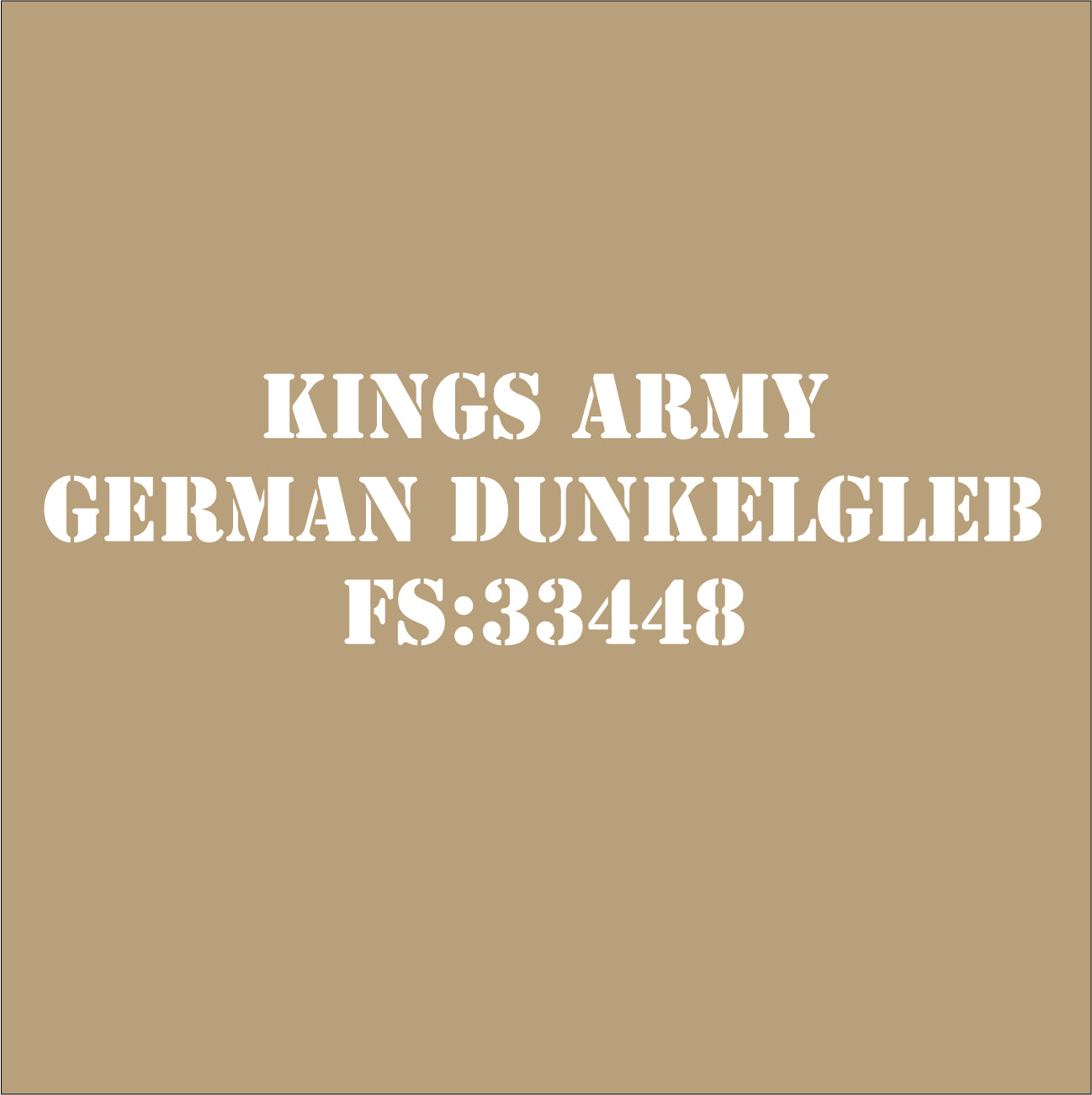 German Dunkelgelb FS33448 Military Spray Paint Monstercolors