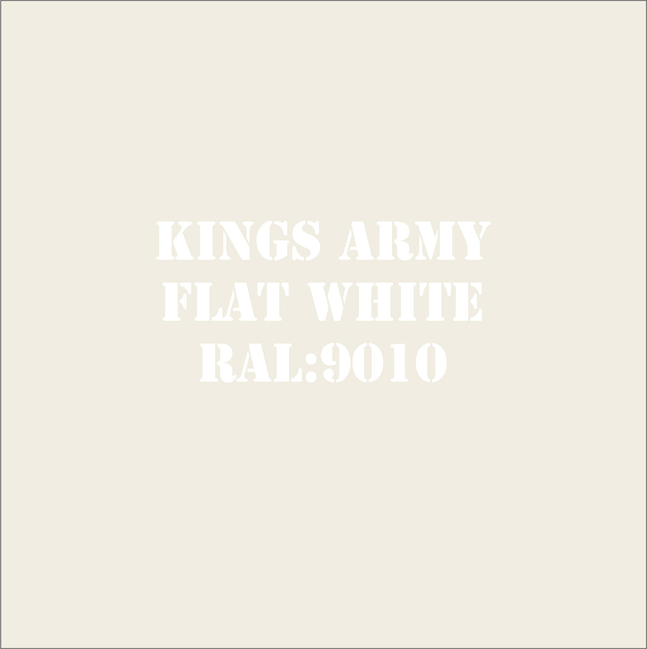 Flat White 9010 Military Spray Paint Monstercolors