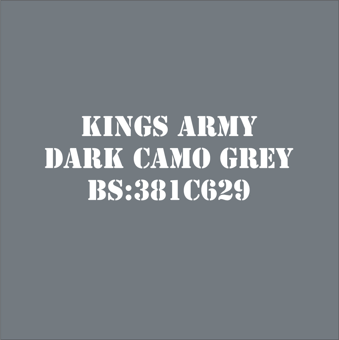 Dark Camouflage Grey BS381C629 Military Spray Paint Monstercolors
