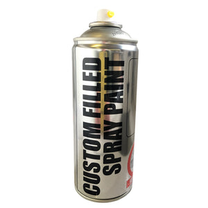 Decorative plastic object painted with Monstercolors™ pearl metallic PVC spray paint showing glossy pearl effect