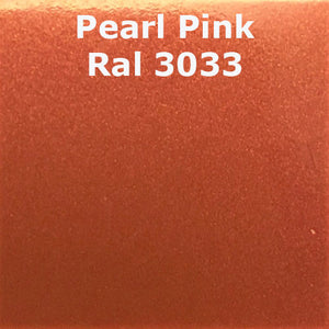 Color swatch of Monstercolors™ pearl metallic PVC spray paint in Pearl Pink 3033