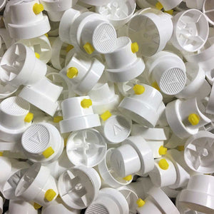 Standard White-Yellow Fan Cap 7cm Spray - monster-colors