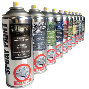 5 x Kings Army Military Spray Paint Matt Finish Save £££ - monster-colors
