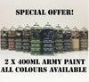 2 x Kings Army Military Spray Paint Matt Finish Save £££ - monster-colors